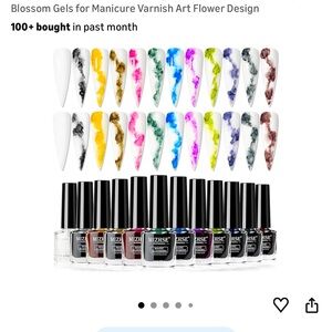MIZHSE nail gel polish set blooming colors NIB